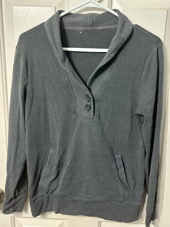 Banana Republic Tops - Banana Republic Gray Shawl Collar Pullover Top